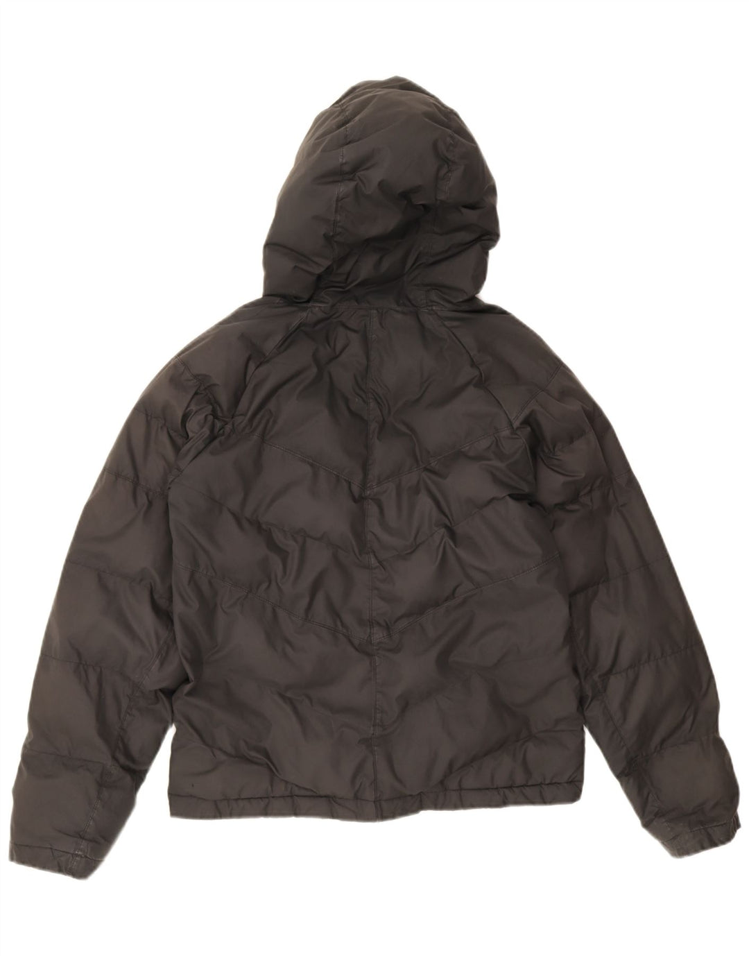 Nike Boys Hooded Padded Jacket 13-14 Years XL Black Polyester