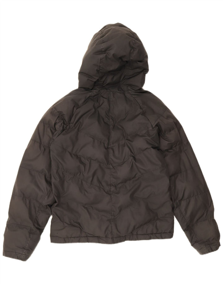 Nike Boys Hooded Padded Jacket 13-14 Years XL Black Polyester
