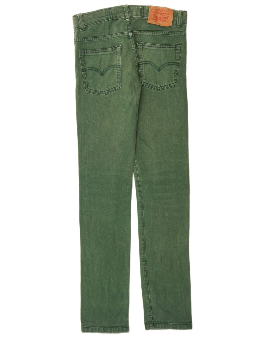 LEVI'S Boys 510 Skinny Jeans 11-12 Years W24 L28 Green Cotton