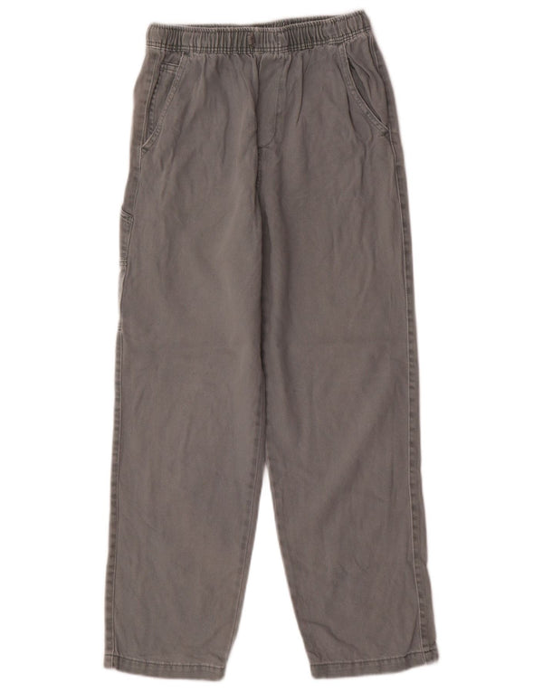 Zara Boys Straight Cargo Trousers 13-14 Years W28 L27 Grey Cotton