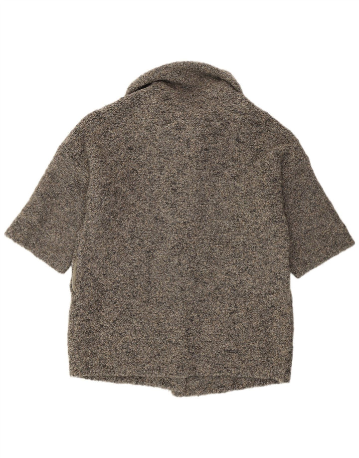 Liu Jo Womens Oversized Longline Cardigan Sweater UK 10 Small Grey Modern
