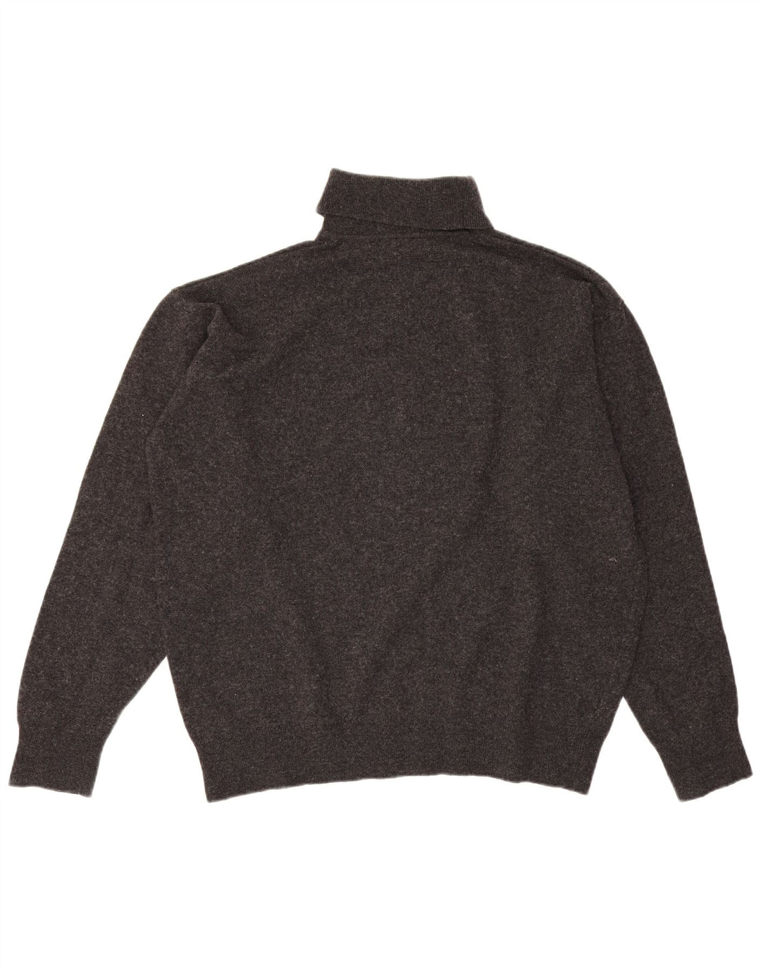Lacoste Mens Roll Neck Jumper Sweater Size 6 XL Grey Lambswool
