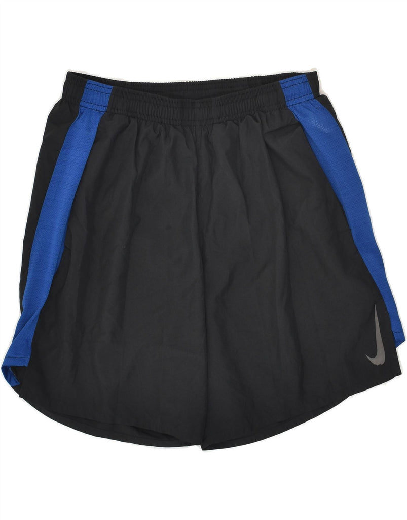 NIKE Mens Sport Shorts Medium Black Polyester | Vintage Nike | Thrift | Second-Hand Nike | Used Clothing | Messina Hembry 