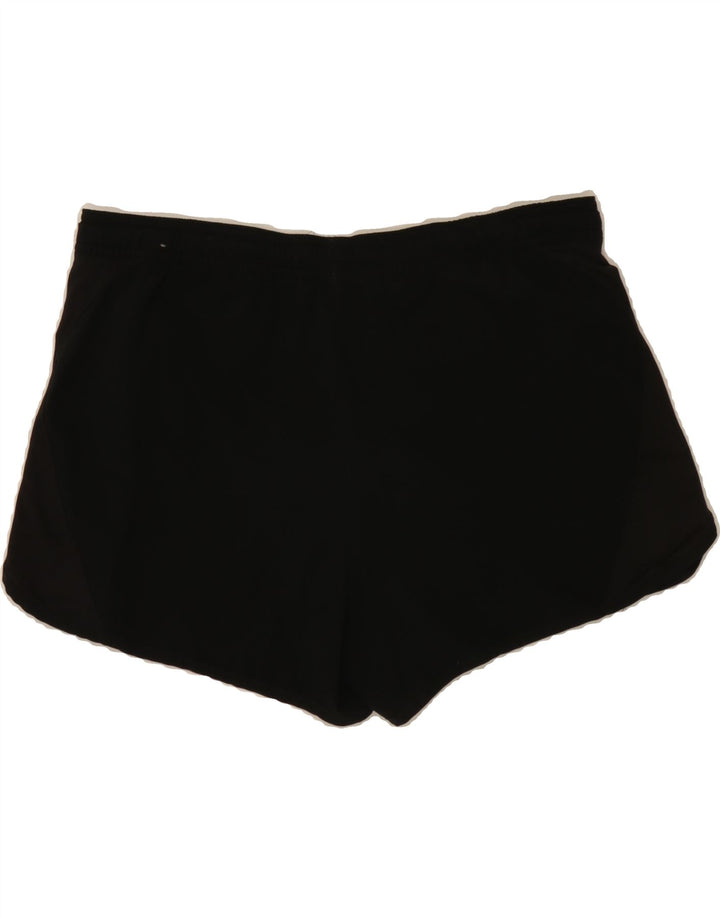 ADIDAS Womens Sport Shorts UK 14 Medium  Black Colourblock Polyester Vintage Adidas and Second-Hand Adidas from Messina Hembry 