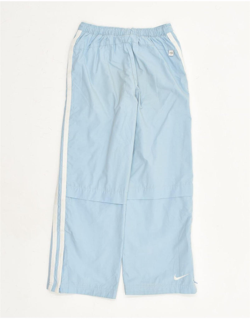 NIKE Girls Tracksuit Trousers 7-8 Years Blue | Vintage Nike | Thrift | Second-Hand Nike | Used Clothing | Messina Hembry 