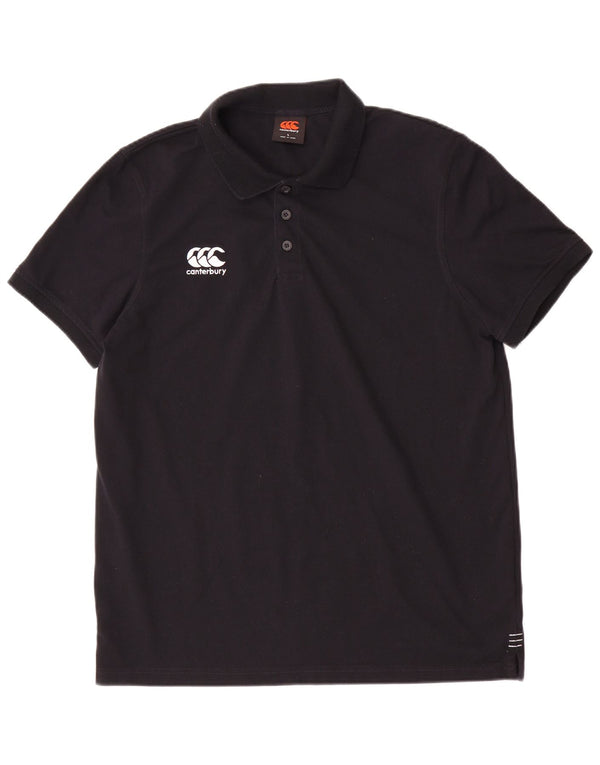 Canterbury Mens Polo Shirt Large Black Polyester