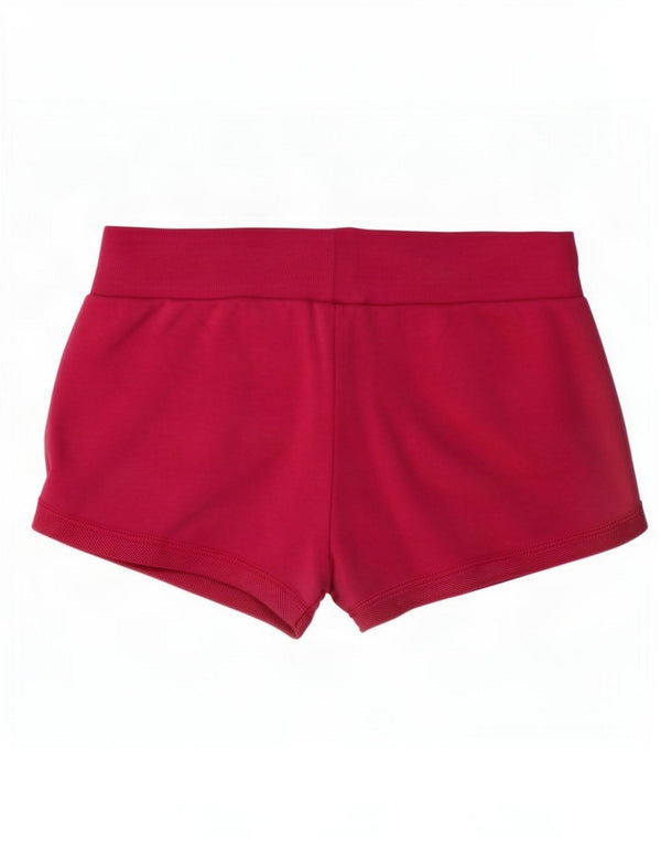 Puma Womens Sport Shorts UK 14 Large Pink Cotton