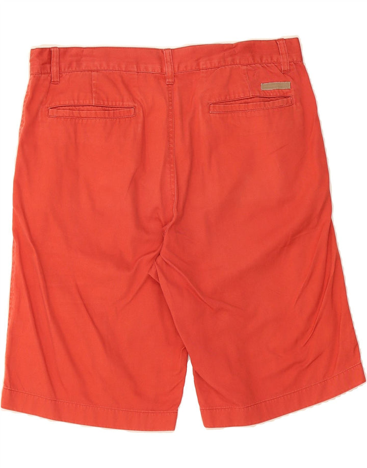 SERGIO TACCHINI Mens Chino Shorts IT 50 Large W34 Red Cotton Vintage Sergio Tacchini and Second-Hand Sergio Tacchini from Messina Hembry 