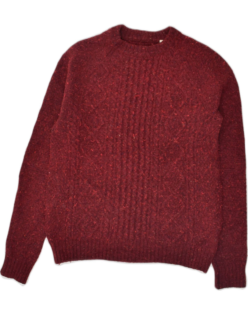 JACK WILLS Womens Crew Neck Jumper Sweater UK 16 Medium Red Wool | Vintage Jack Wills | Thrift | Second-Hand Jack Wills | Used Clothing | Messina Hembry 