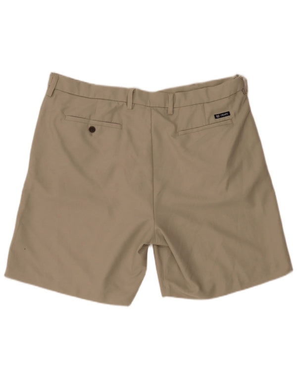 Chaps Mens Chino Shorts W40 XL Beige Polyester
