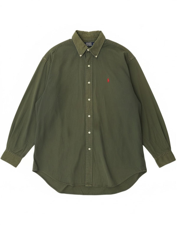 Polo Ralph Lauren Mens Blaire Shirt Large Green Cotton