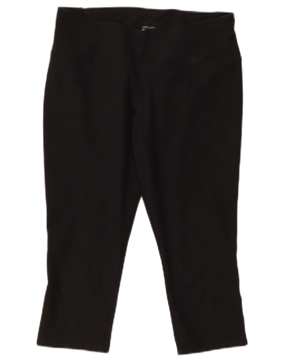 Nike Womens Capri Leggings UK 14 Medium Black Polyester