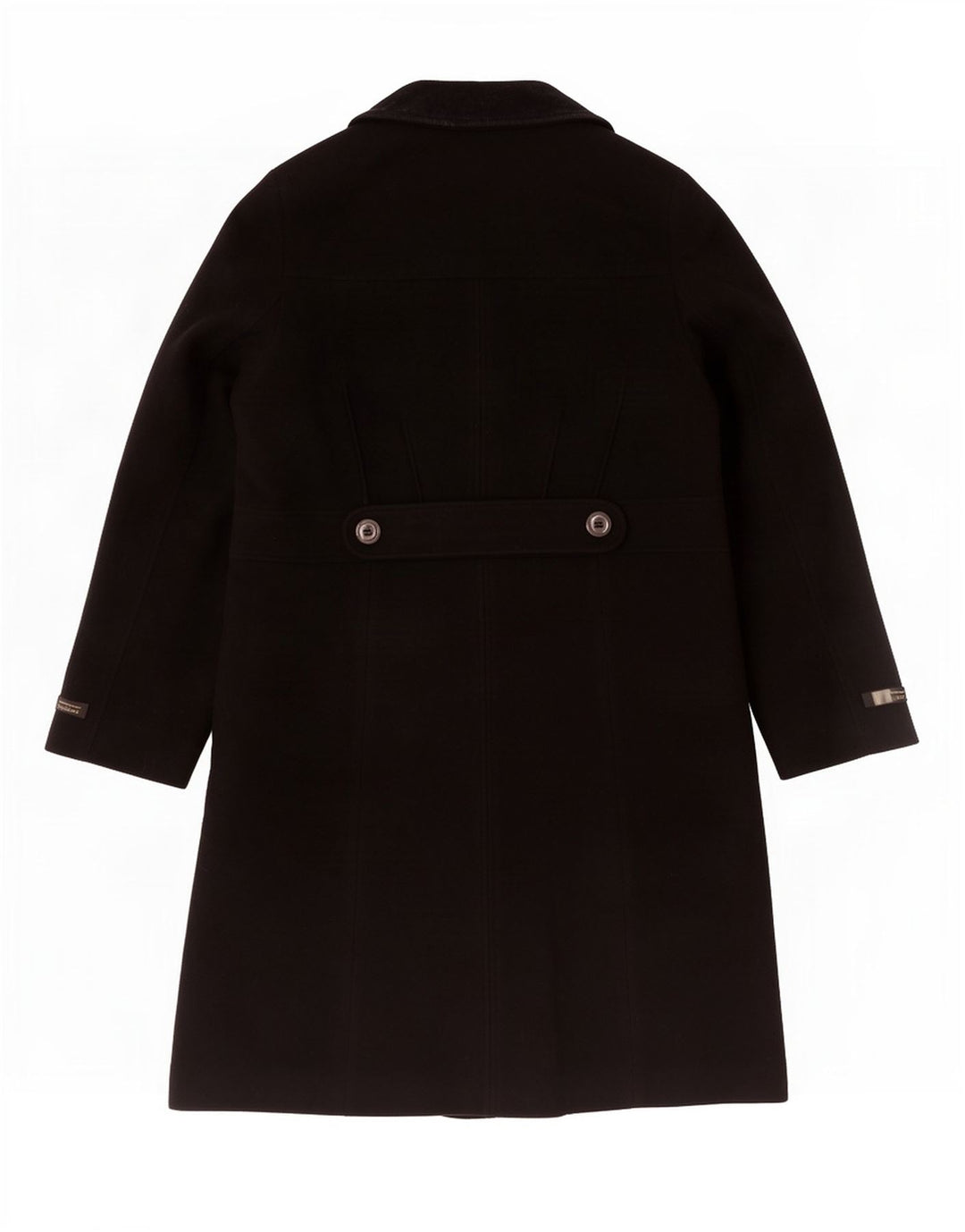 Marks & Spencer Womens Overcoat UK 18 XL Black Wool