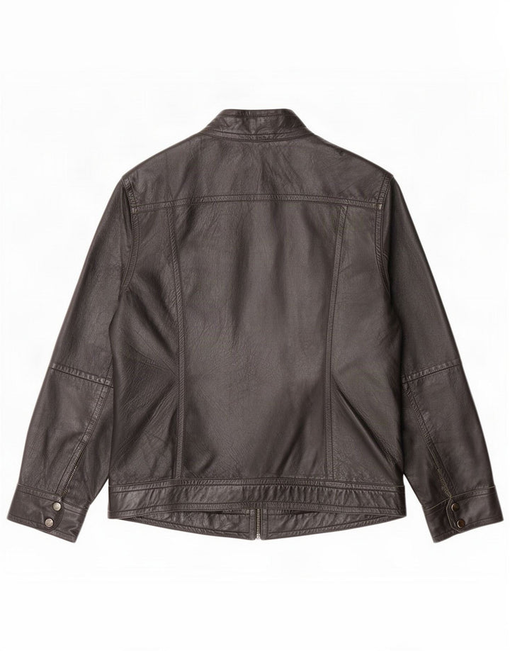 Vintage Womens Leather Jacket UK 16 Large Black