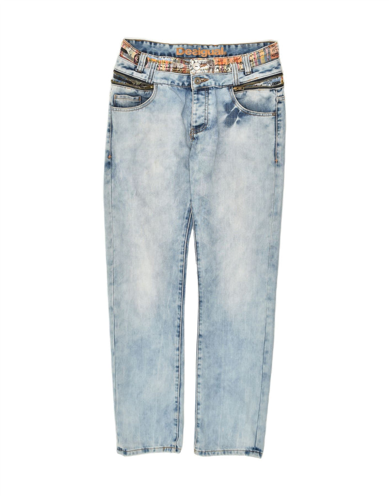 DESIGUAL Womens Slim Jeans W32 L33 Blue Cotton | Vintage Desigual | Thrift | Second-Hand Desigual | Used Clothing | Messina Hembry 