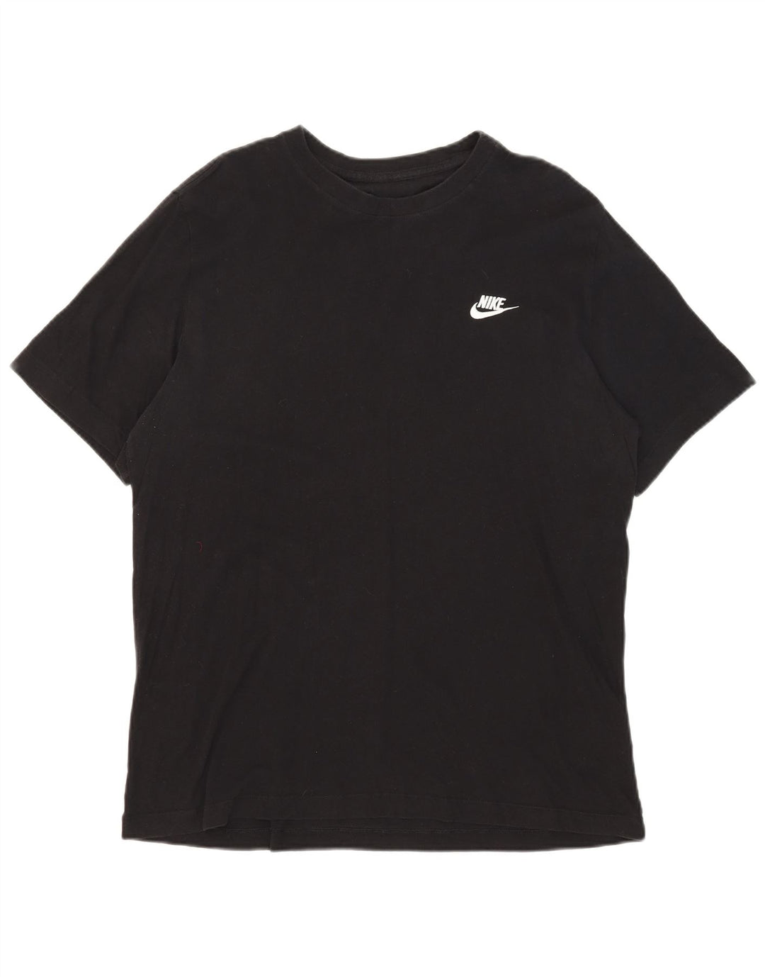 Nike Womens T-Shirt Top UK 16 Large Black Cotton