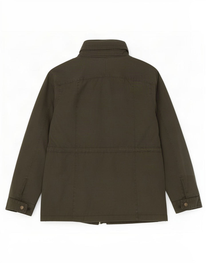 Fat Face Womens Waxed Cotton Jacket UK 14 Medium Khaki