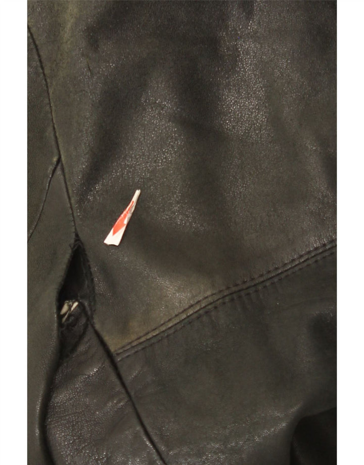 Vintage Mens Leather Jacket UK 38 Medium Black