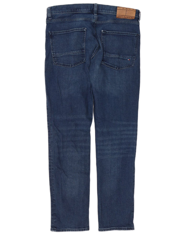 Tommy Hilfiger Mens Denton Straight Jeans W32 L30 Navy Blue Cotton