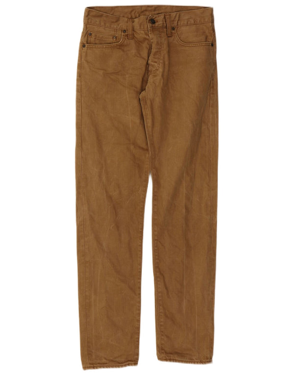 CARHARTT Mens Straight Jeans W30 L32 Brown Cotton