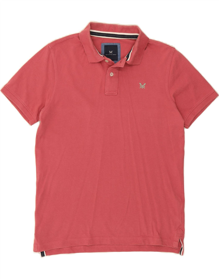 CREW CLOTHING Mens Polo Shirt Small Pink Cotton Vintage Crew Clothing and Second-Hand Crew Clothing from Messina Hembry 