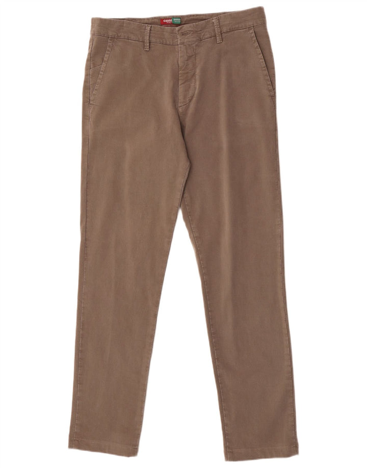 Carrera Mens Slim Chino Trousers IT 48 Medium W33 L31 Grey Cotton