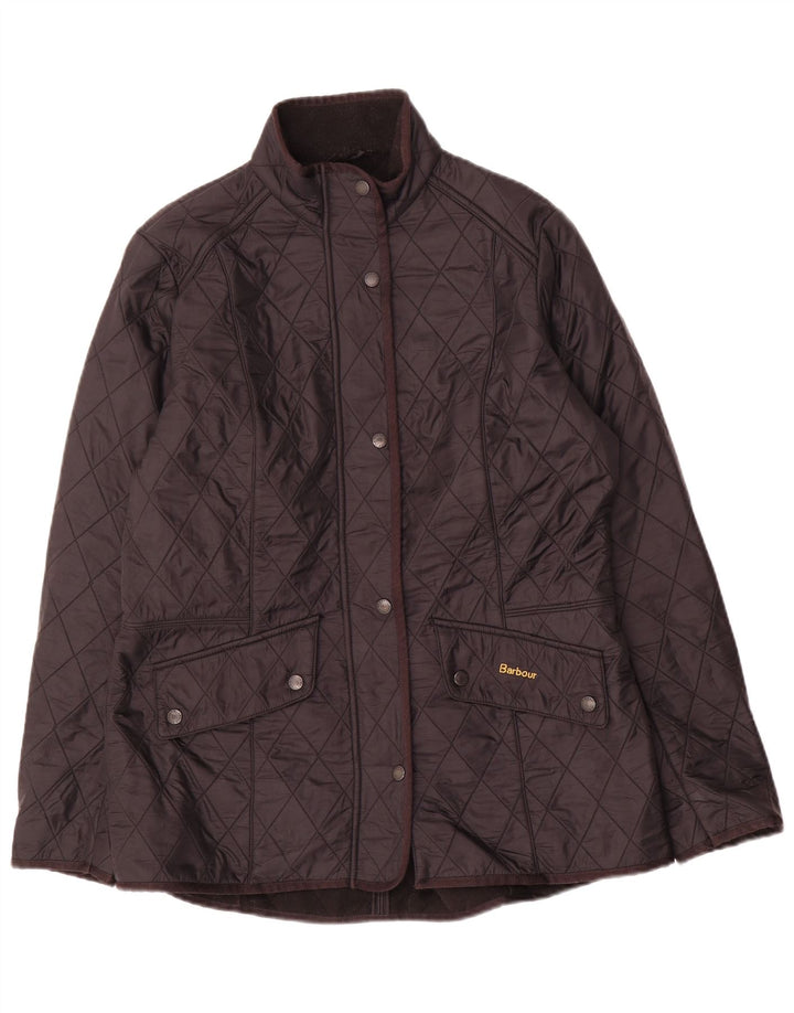 Barbour Womens Quilted Jacket UK 16 Large Black Polyamide