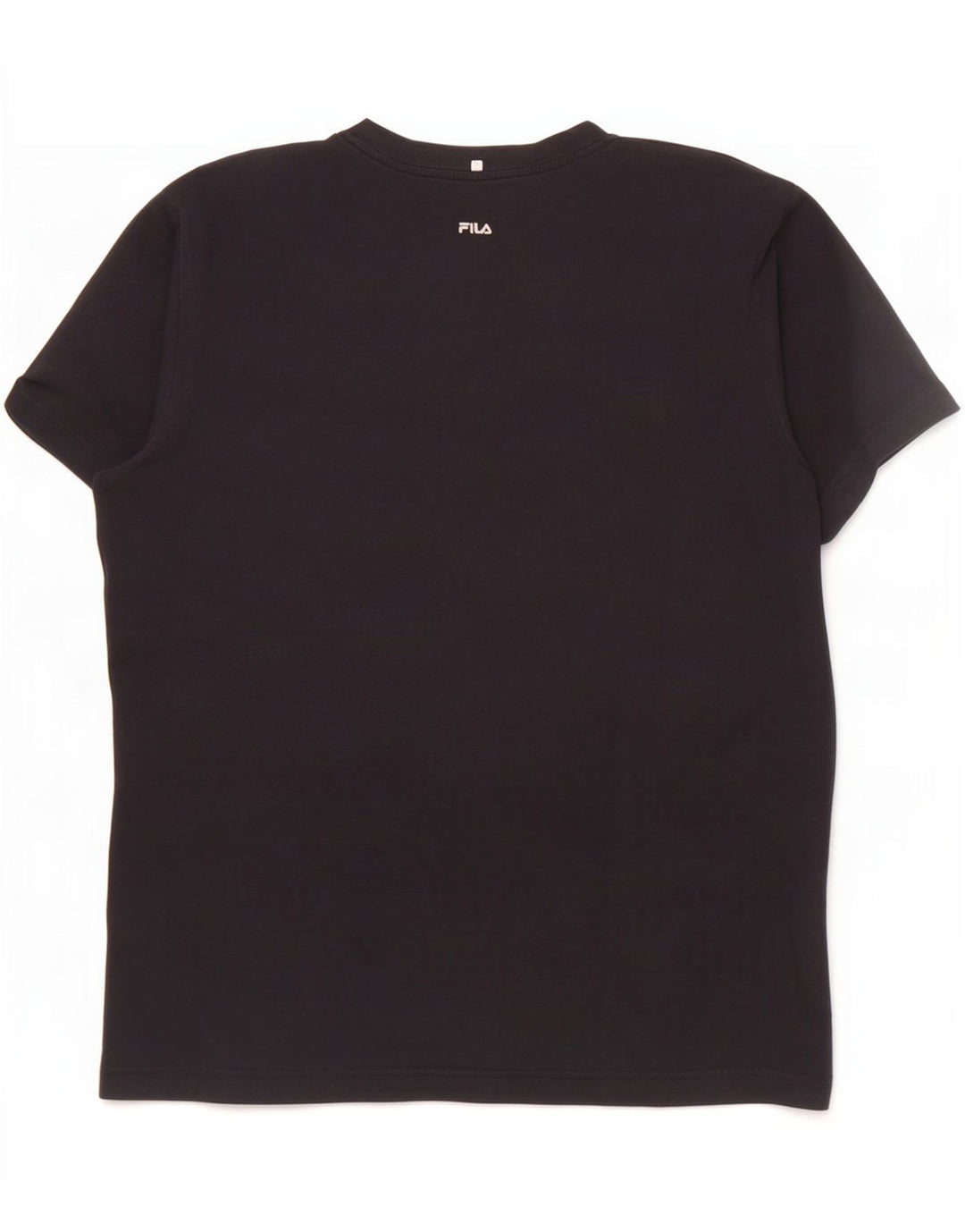 Fila Mens Graphic T-Shirt Top Medium Black Cotton
