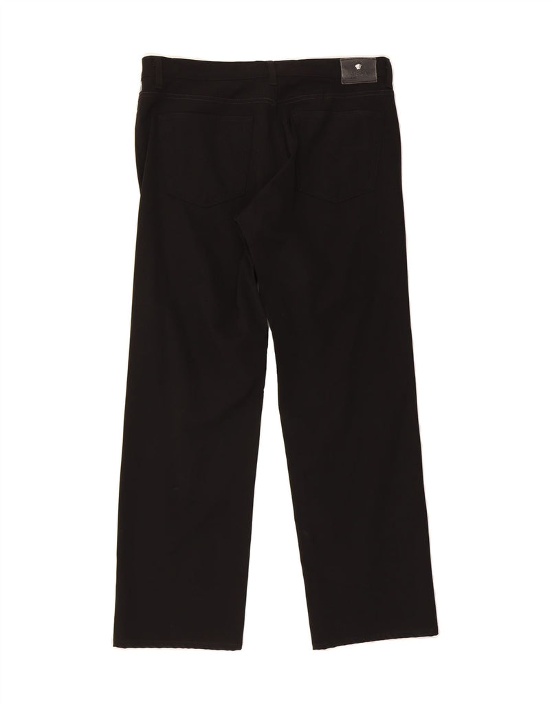 VERSACE Mens Straight Casual Trousers W40 L32 Black Polyamide Vintage Versace and Second-Hand Versace from Messina Hembry 