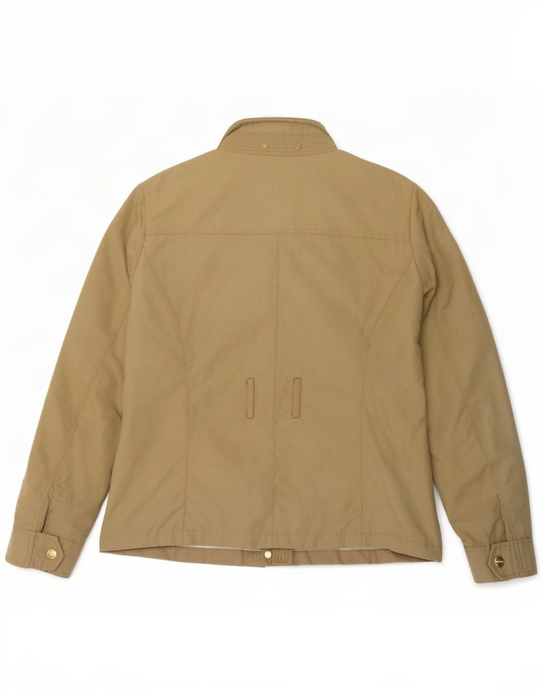Woolrich Womens Utility Jacket UK 14 Medium Khaki Cotton