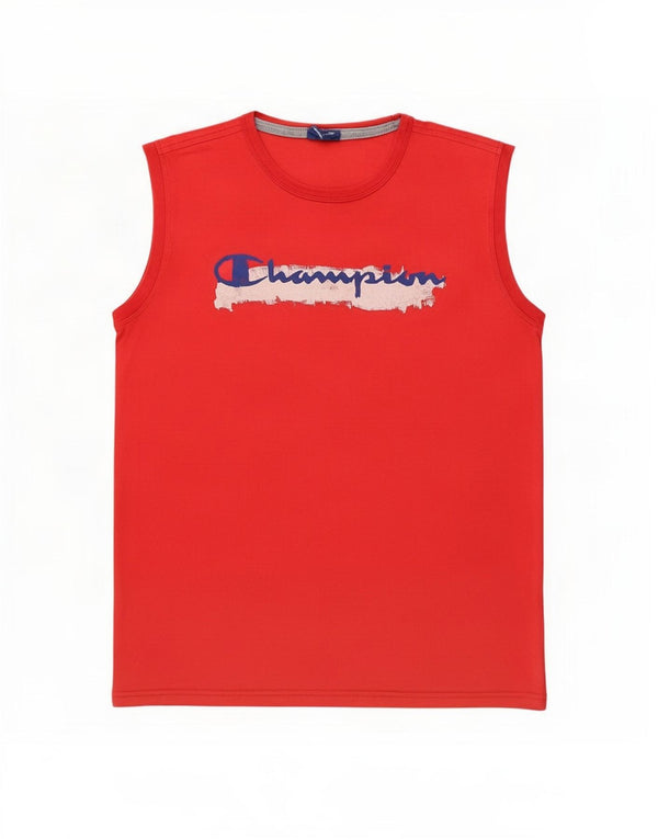 Champion Boys Graphic Vest Top 13-14 Years XL Red