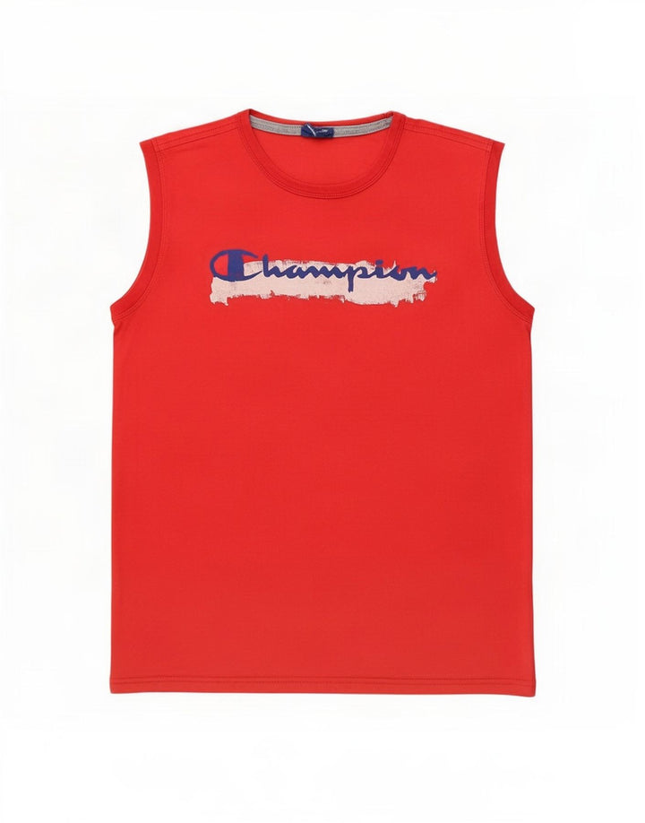 Champion Boys Graphic Vest Top 13-14 Years XL Red