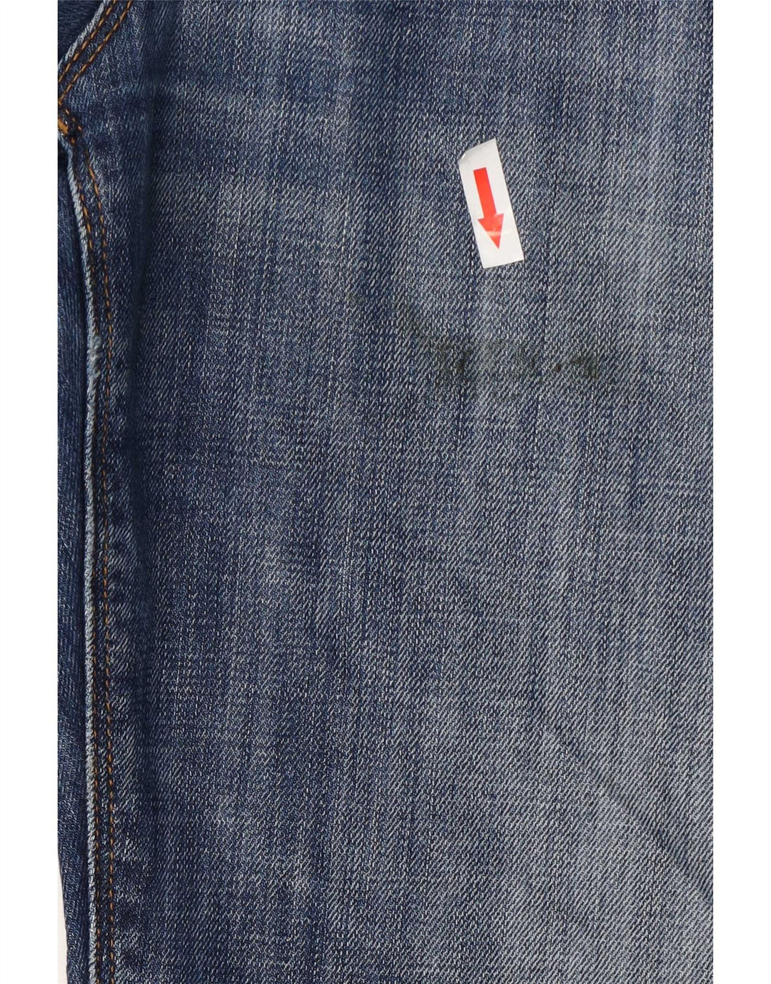 Tommy Hilfiger Mens Distressed Straight Jeans W32 L32 Blue Cotton