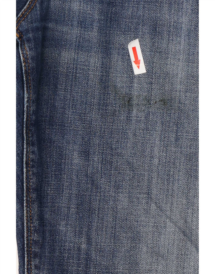 Tommy Hilfiger Mens Distressed Straight Jeans W32 L32 Blue Cotton