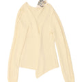 GHANDA Womens Open Cardigan Sweater UK 12 Medium Off White Vintage Ghanda and Second-Hand Ghanda from Messina Hembry 