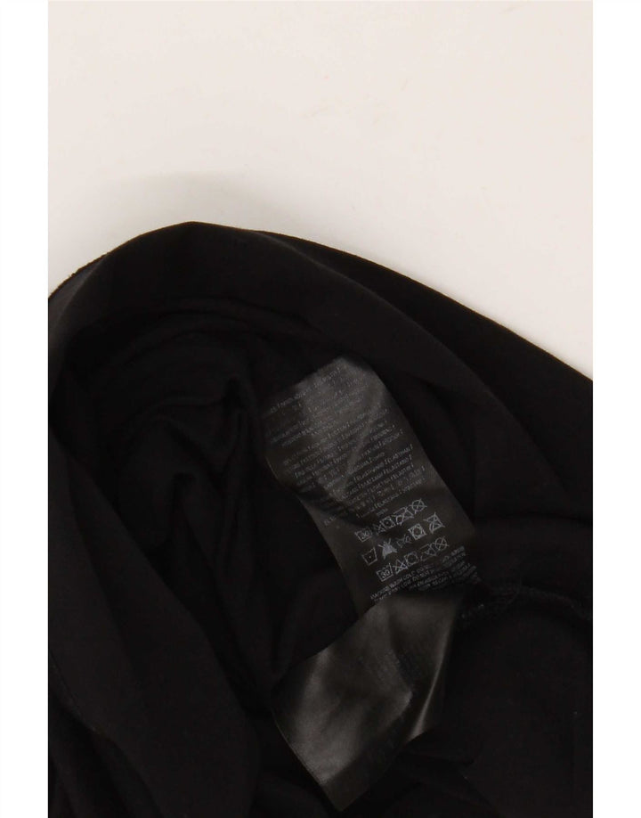Guess Mens Short Sleeve Regular Fit Polo Shirt Medium Black Cotton