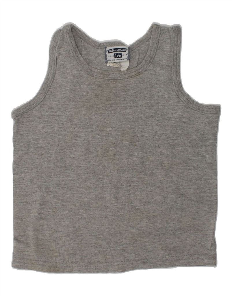 LEE Boys Vest Top 3-4 Years Grey Cotton | Vintage Lee | Thrift | Second-Hand Lee | Used Clothing | Messina Hembry 