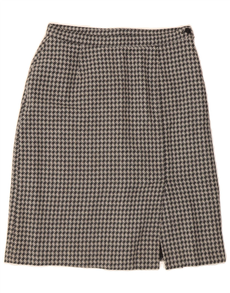 VINTAGE Womens 2 Piece Skirt Set IT 46 Large W28  Grey Houndstooth Vintage Vintage and Second-Hand Vintage from Messina Hembry 