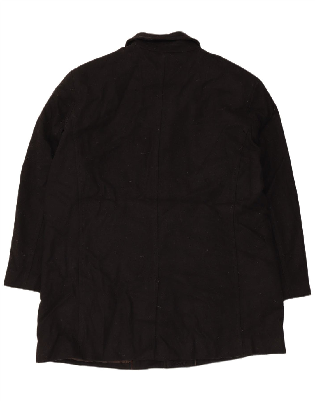 Dockers Mens Overcoat UK 44 2XL Black Wool