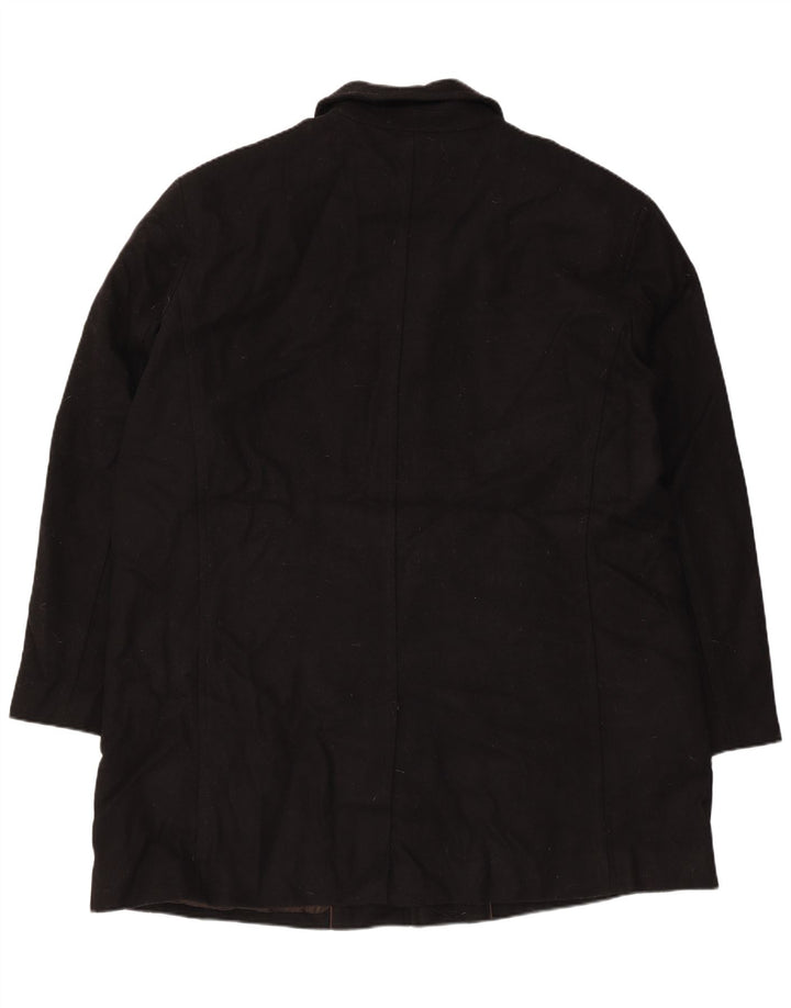 Dockers Mens Overcoat UK 44 2XL Black Wool