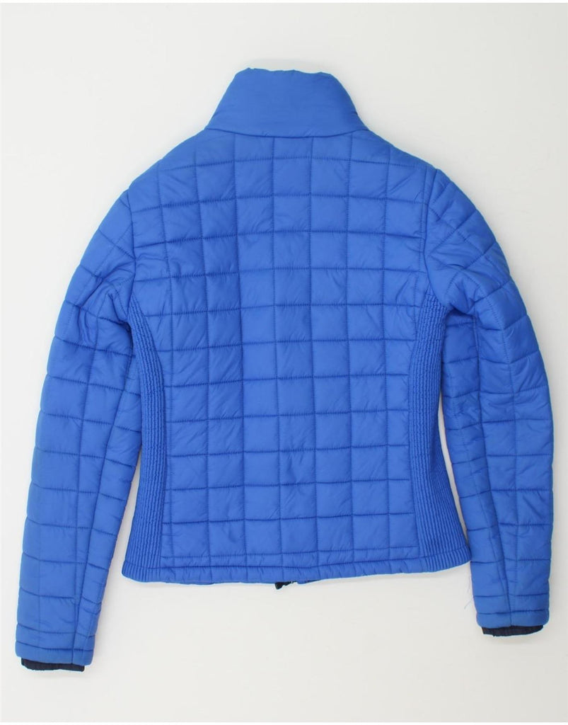 SUPERDRY Womens Padded Jacket UK 14 Medium Blue Nylon Vintage Superdry and Second-Hand Superdry from Messina Hembry 