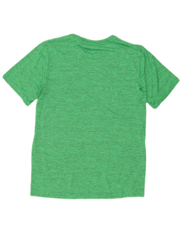 Nike Mens Dri Fit T-Shirt Top Medium Green Flecked Polyester