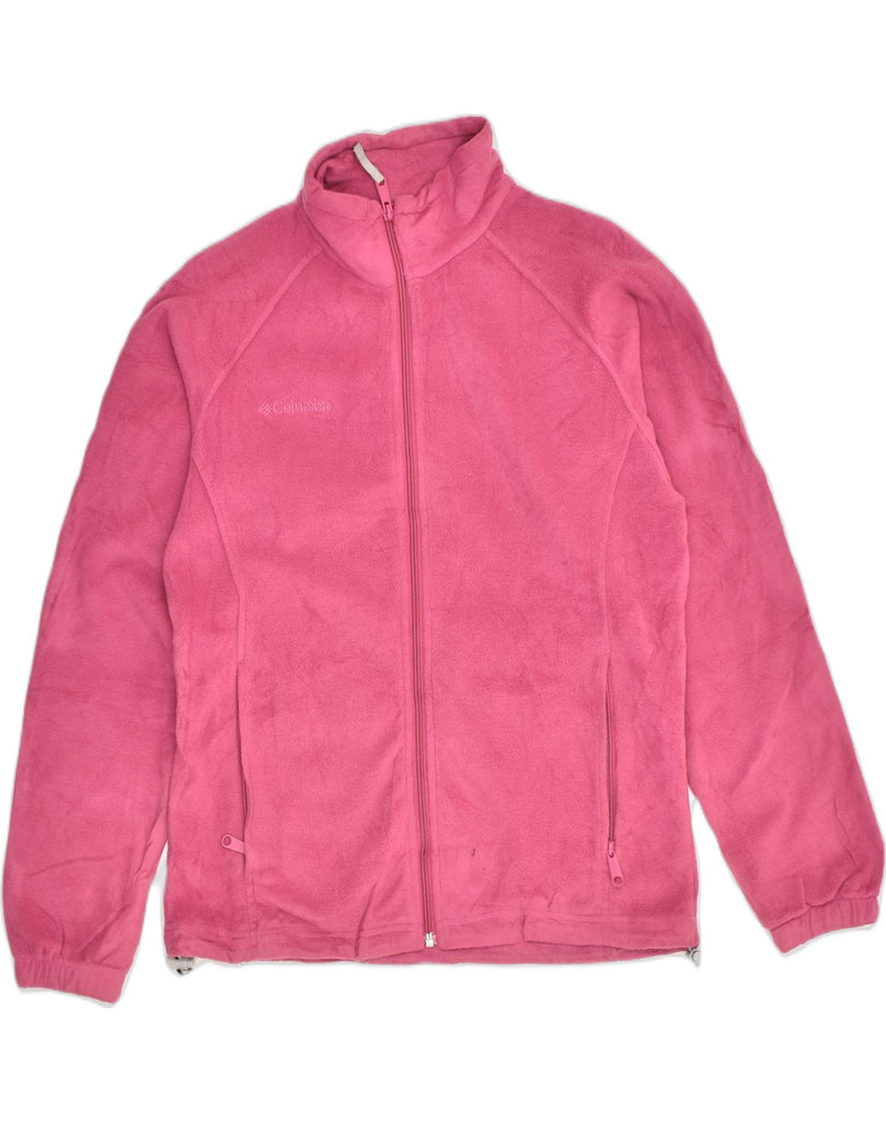 COLUMBIA Womens Fleece Jacket UK 10 Small Pink Polyester | Vintage Columbia | Thrift | Second-Hand Columbia | Used Clothing | Messina Hembry 