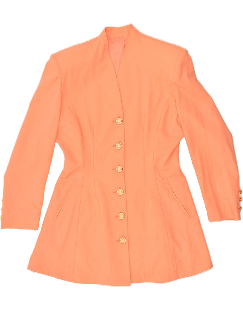 VINTAGE Womens 6 Button 2 Piece Skirt Set IT 44 Medium Orange Wool | Vintage Vintage | Thrift | Second-Hand Vintage | Used Clothing | Messina Hembry 