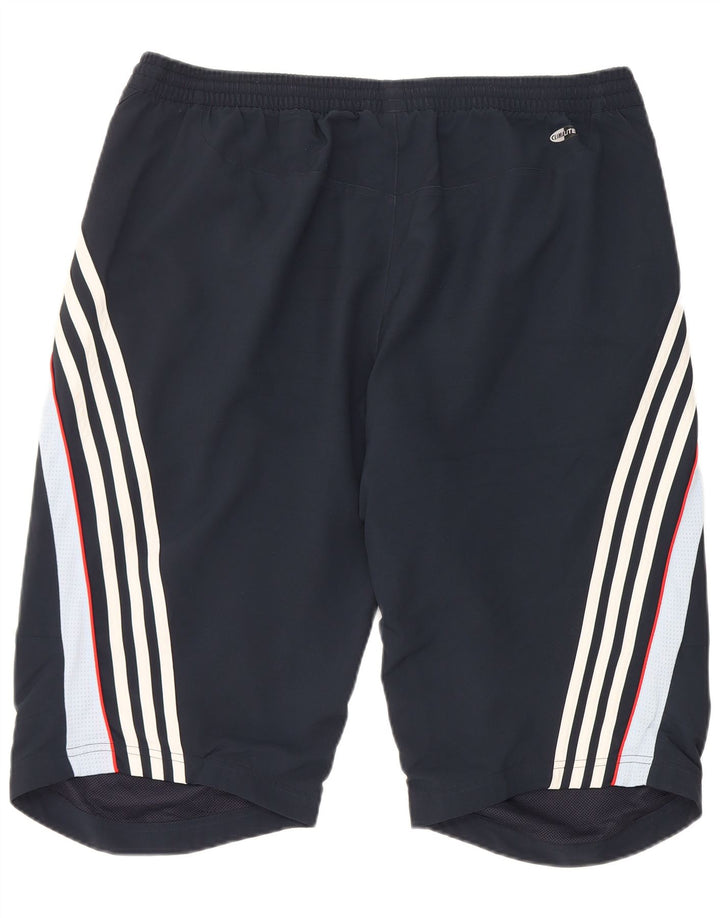 Adidas Mens Climalite Sport Shorts Large Navy Blue Colourblock Polyester