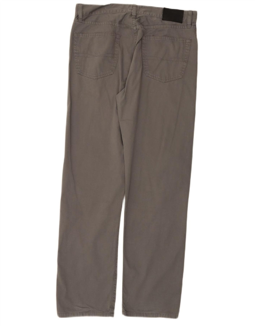 HUGO BOSS Mens Arkansas Straight Casual Trousers W36 L32 Grey Cotton