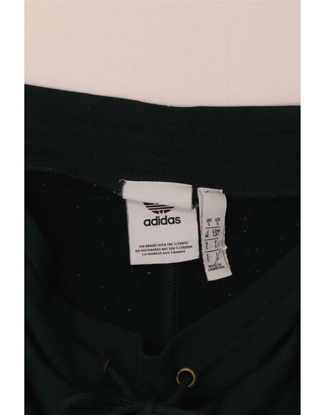 Adidas Mens Graphic Sport Shorts Small Green Colourblock Polyester