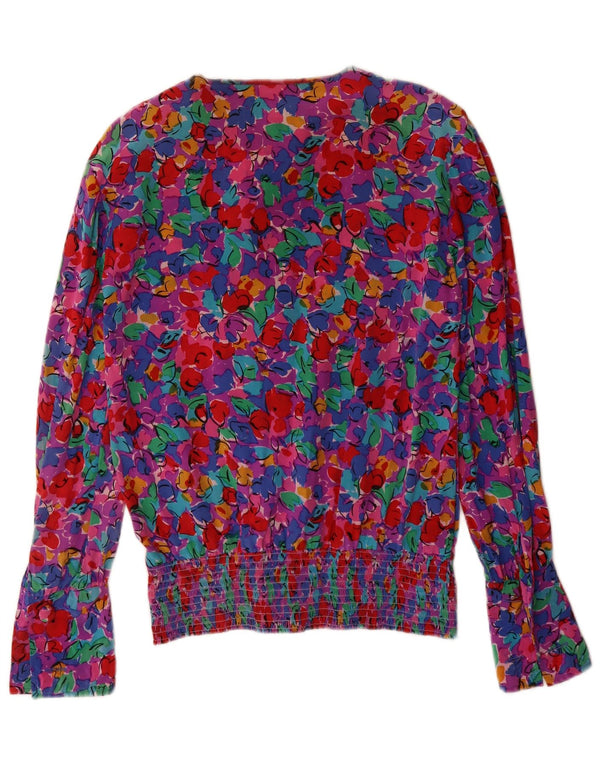 Adrianna Papell Womens Shirt Blouse UK 12 Medium Multicoloured Floral