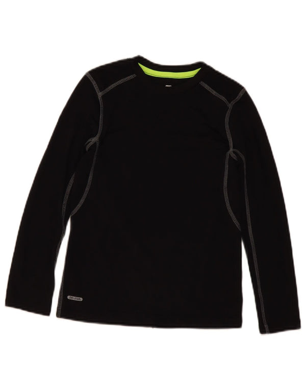 Starter Boys Top Long Sleeve 7-8 Years Medium Black Polyester