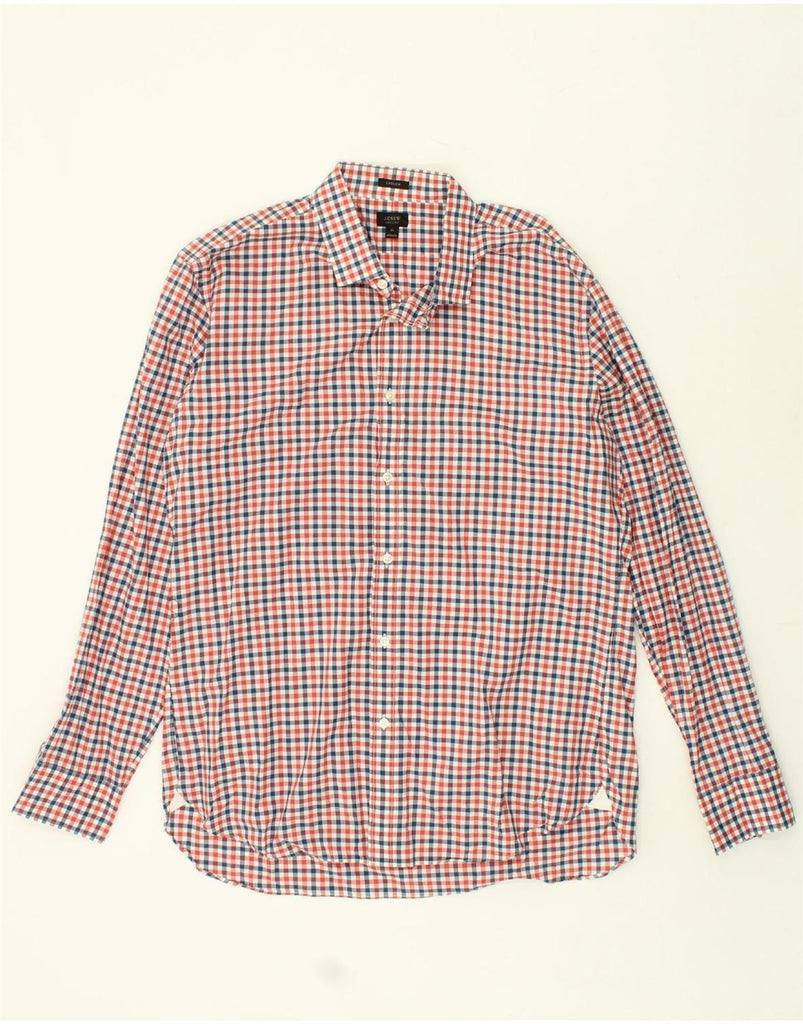 J. CREW Mens Ludlow Shirt XL Red Check Cotton | Vintage J. Crew | Thrift | Second-Hand J. Crew | Used Clothing | Messina Hembry 